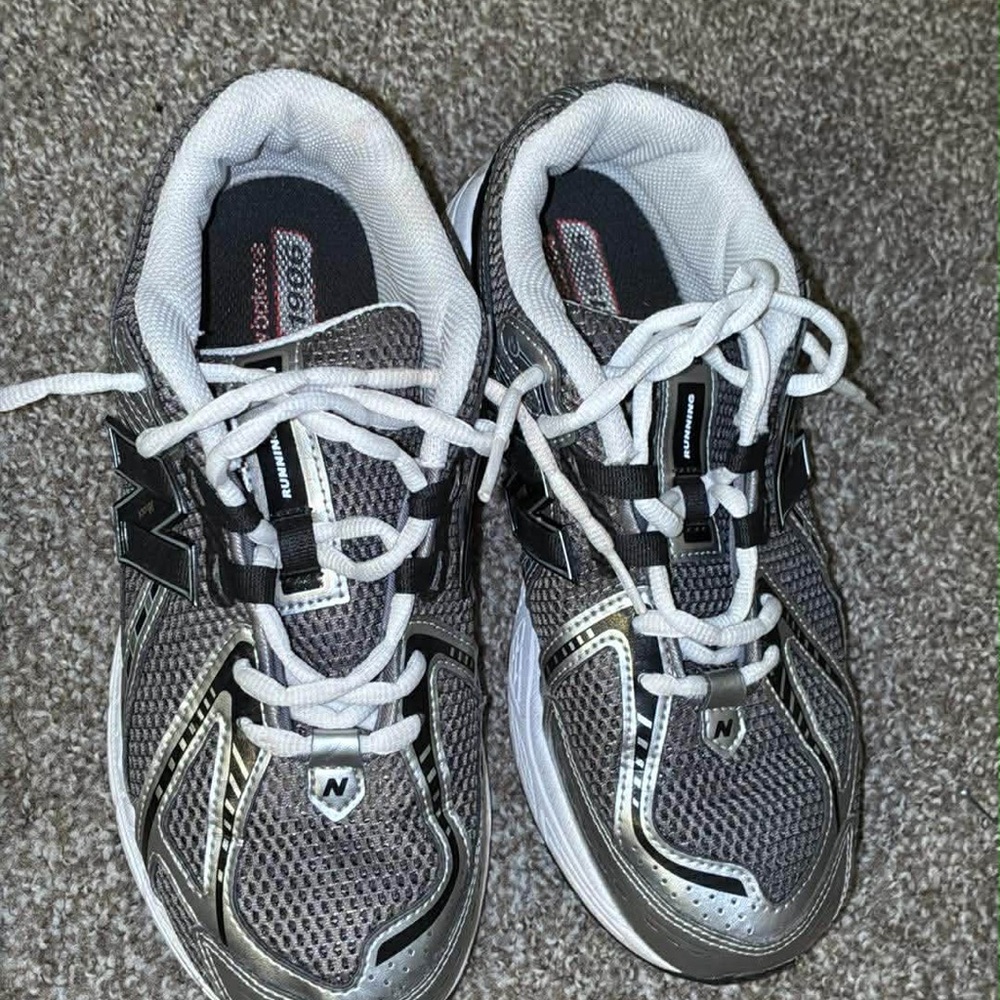 New Balance Kids Silver and Gray Athletic Sneakers